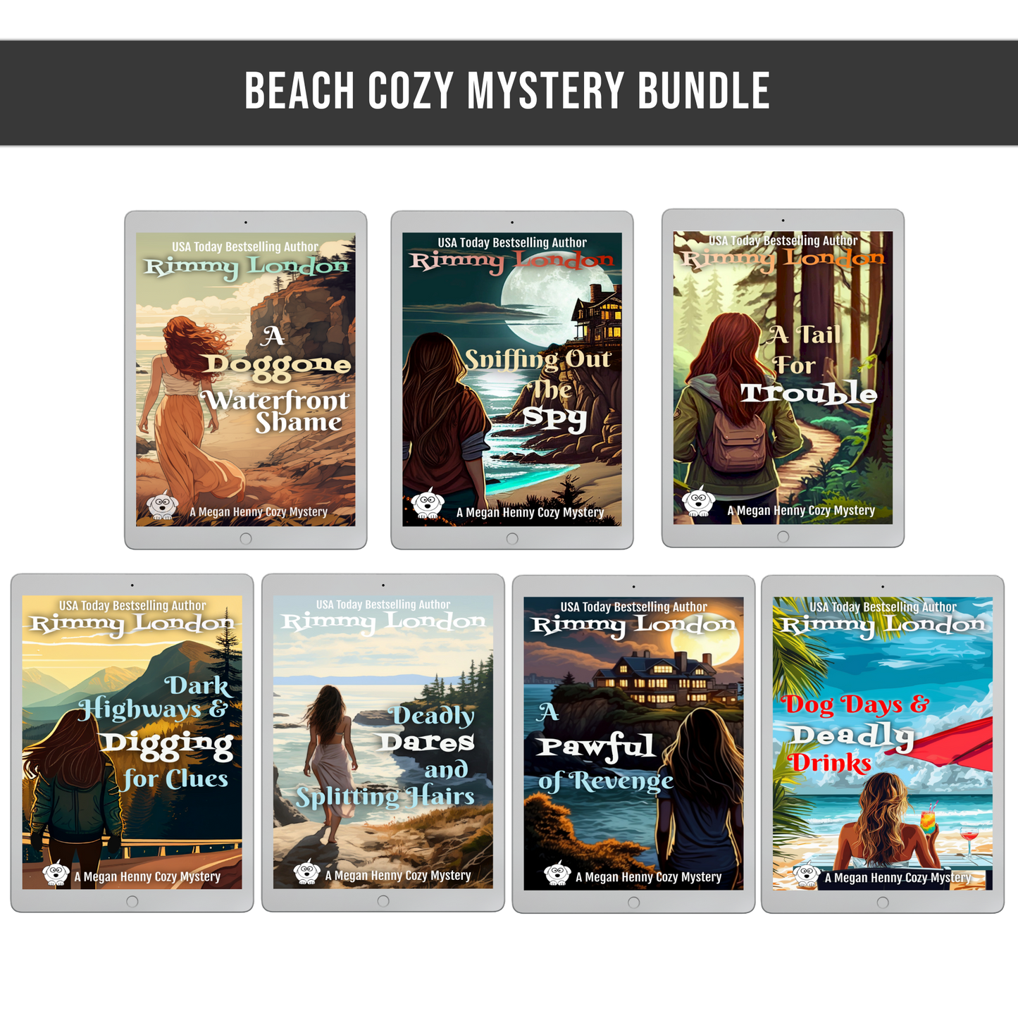 COMPLETE 7-Ebook Cozy Beach Mystery Bundle!